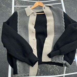 Vintage 1960s Custom Italian Wool Knit Cardigan